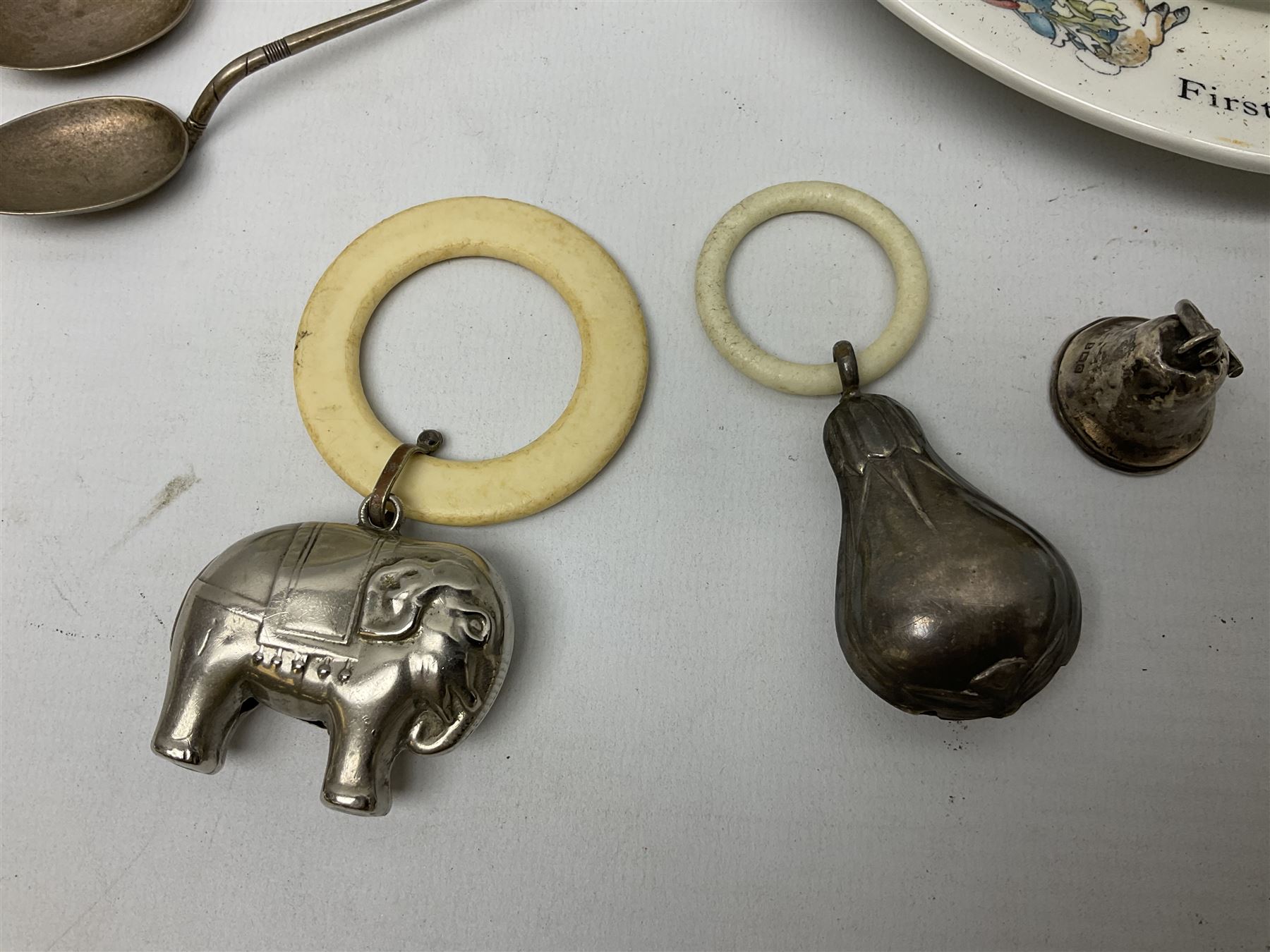 Silver enamel Whitby souvenir spoon - Image 3 of 7