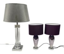 Three lamps