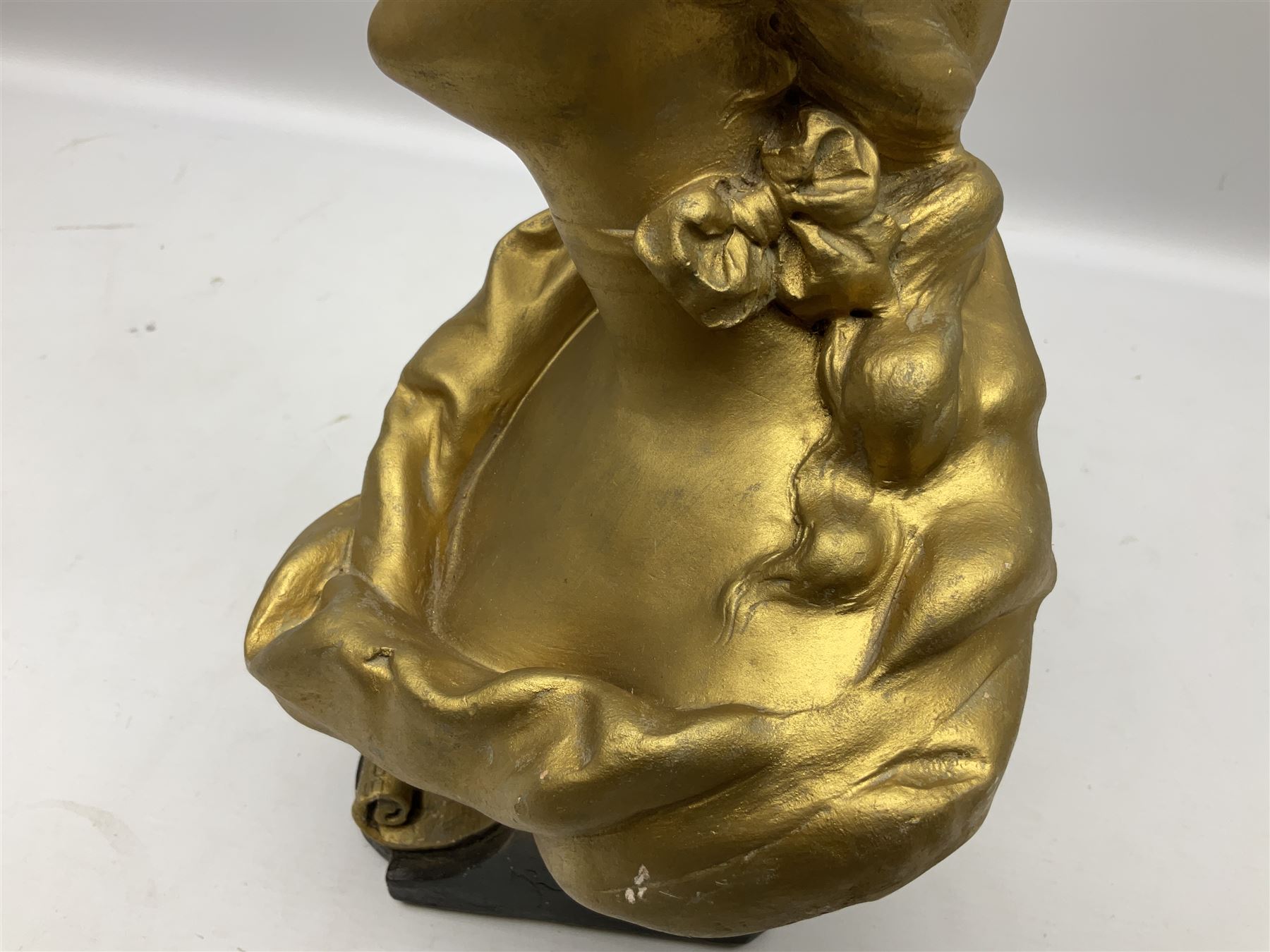 Gilt bust of a classical style male figure - Image 4 of 8