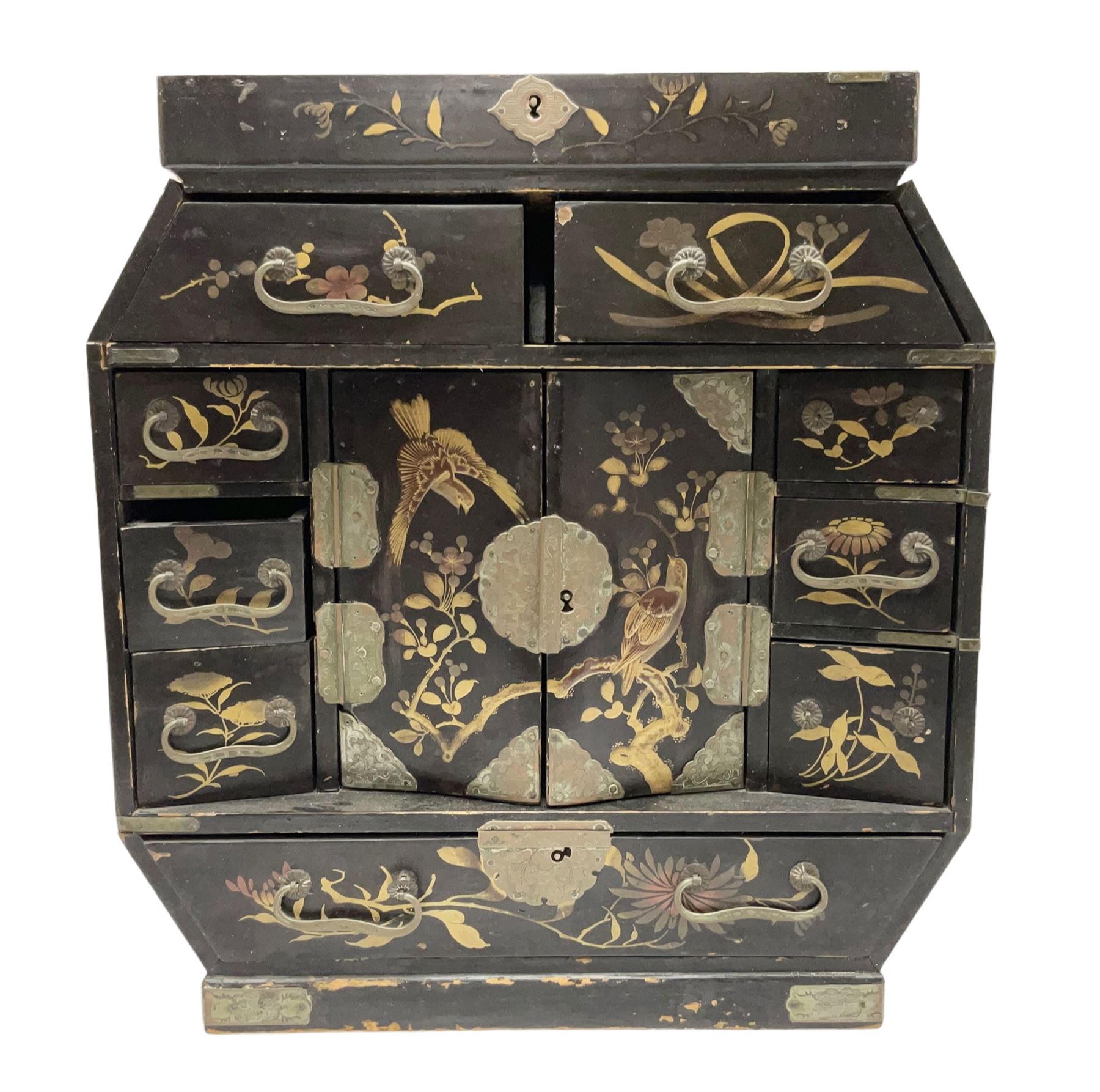 Late 19th/early 20th century Japanese table top cabinet