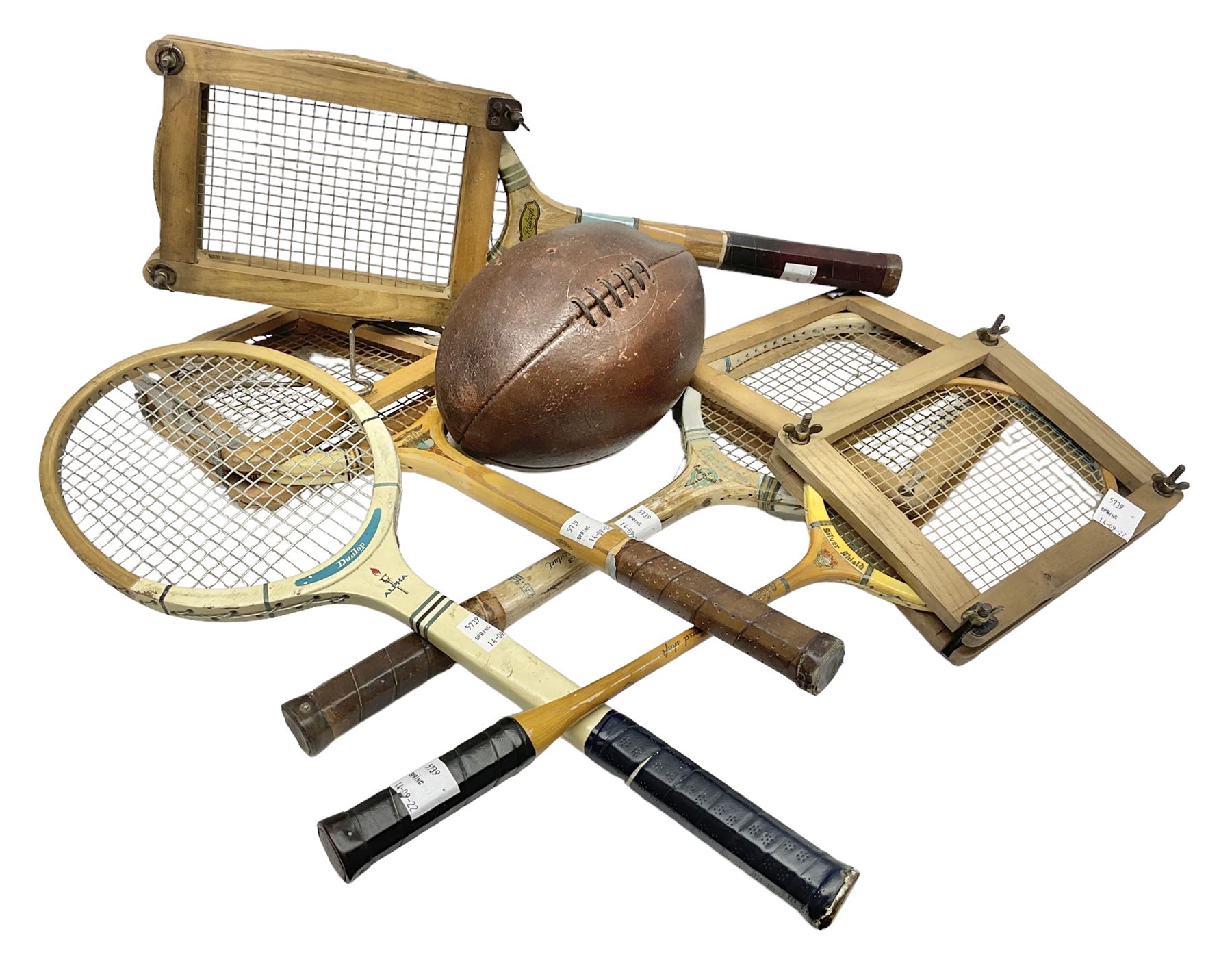 Quantity of early 20th century and later tennis rackets