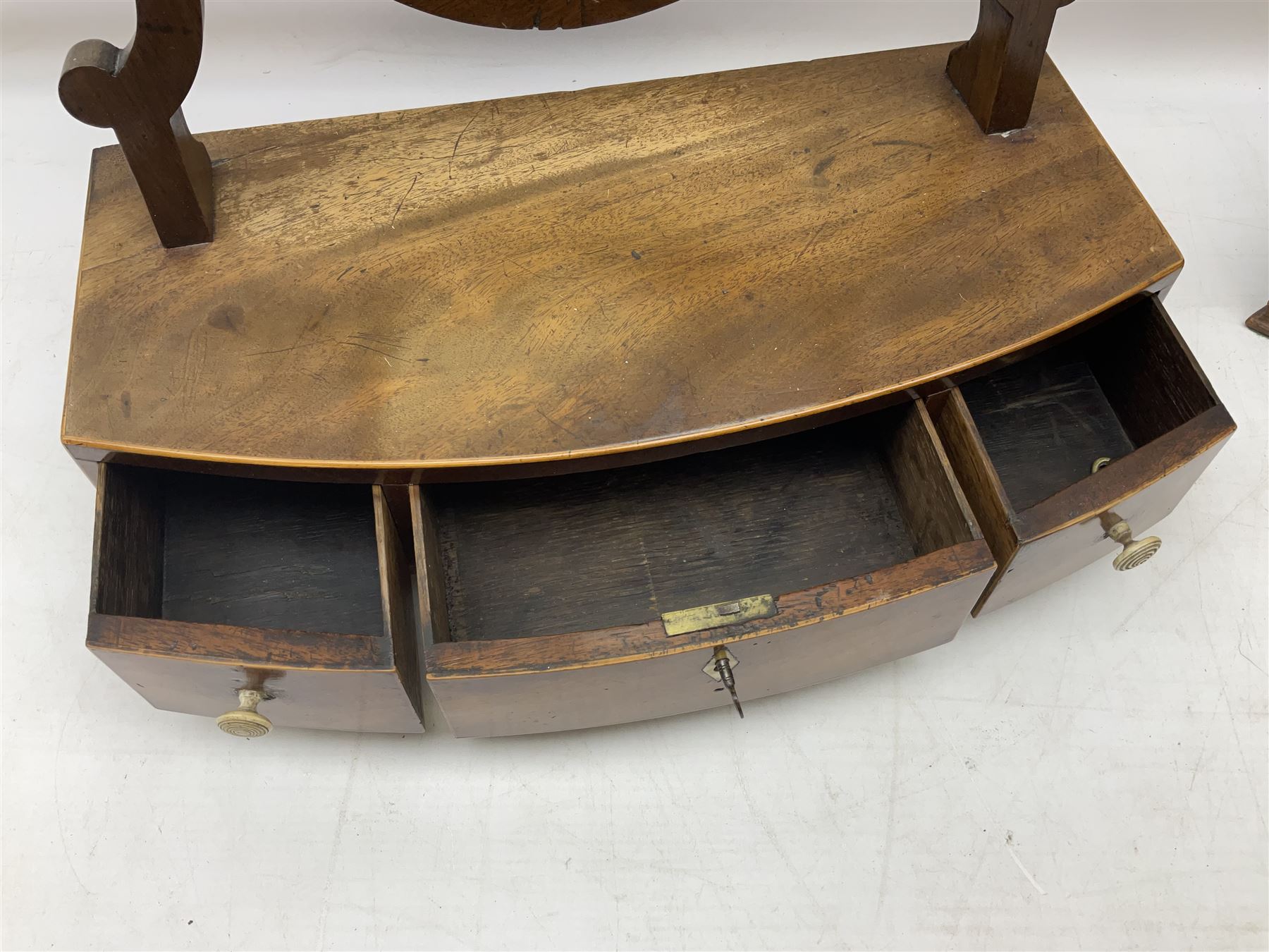 Two 19th century mahogany dressing table mirrors - Image 4 of 10