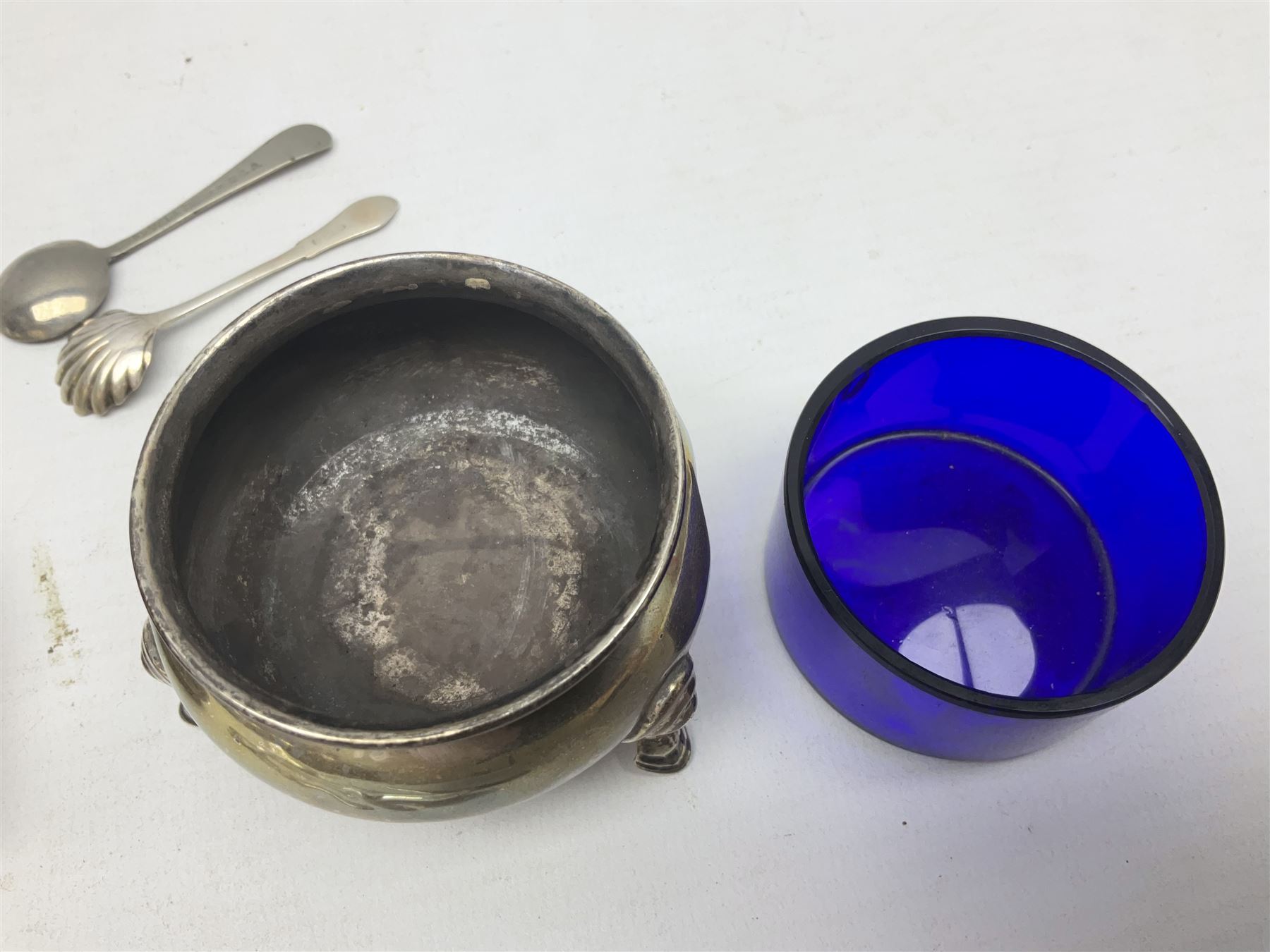 Pair of early 20th century silver open salts - Image 4 of 6