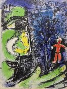 After Marc Chagall (French 1887-1985): 'Le Profil et l'Enfant Rouge' (Profile and Red Child)