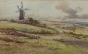 John C Syer (British 1844-1912): 'The Windmill Hawsker'