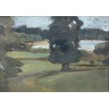 Margaret Micklethwaite (Hull 20th century): 'Hornsea Mere from Wassand Hall'