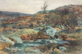 James Ulric Walmsley (British 1860-1954): 'Autumn - Grindleford Derbyshire Peak District'