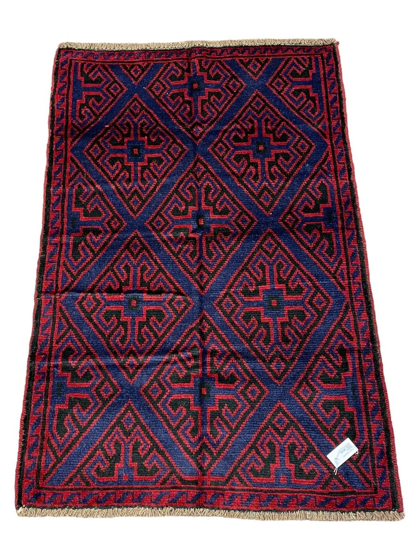 Persian Baluchi blue ground rug