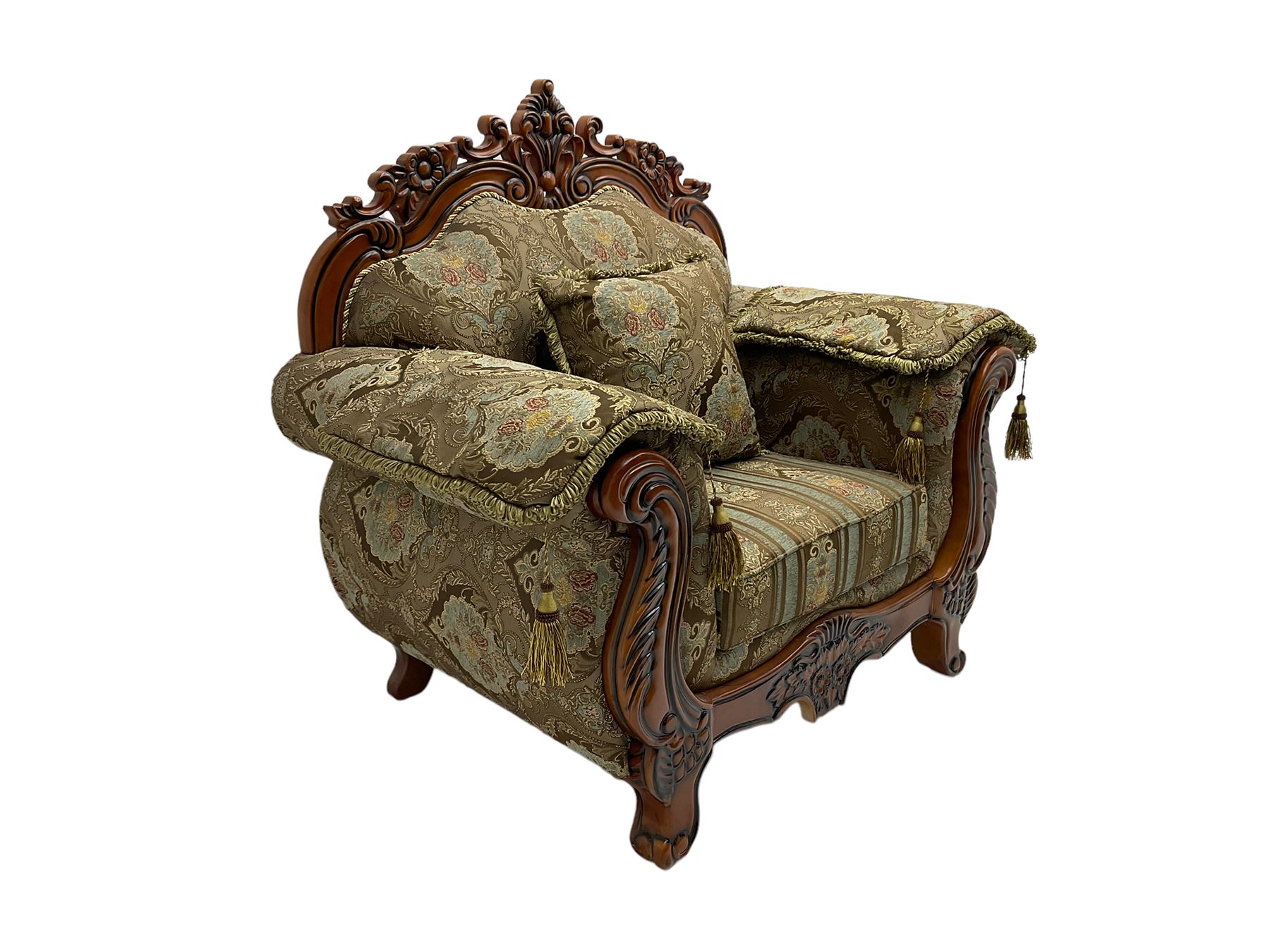 Italian Baroque design armchair - Image 3 of 6