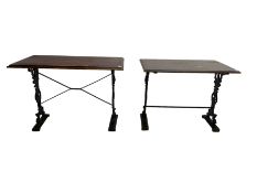 Two pub or bistro tables