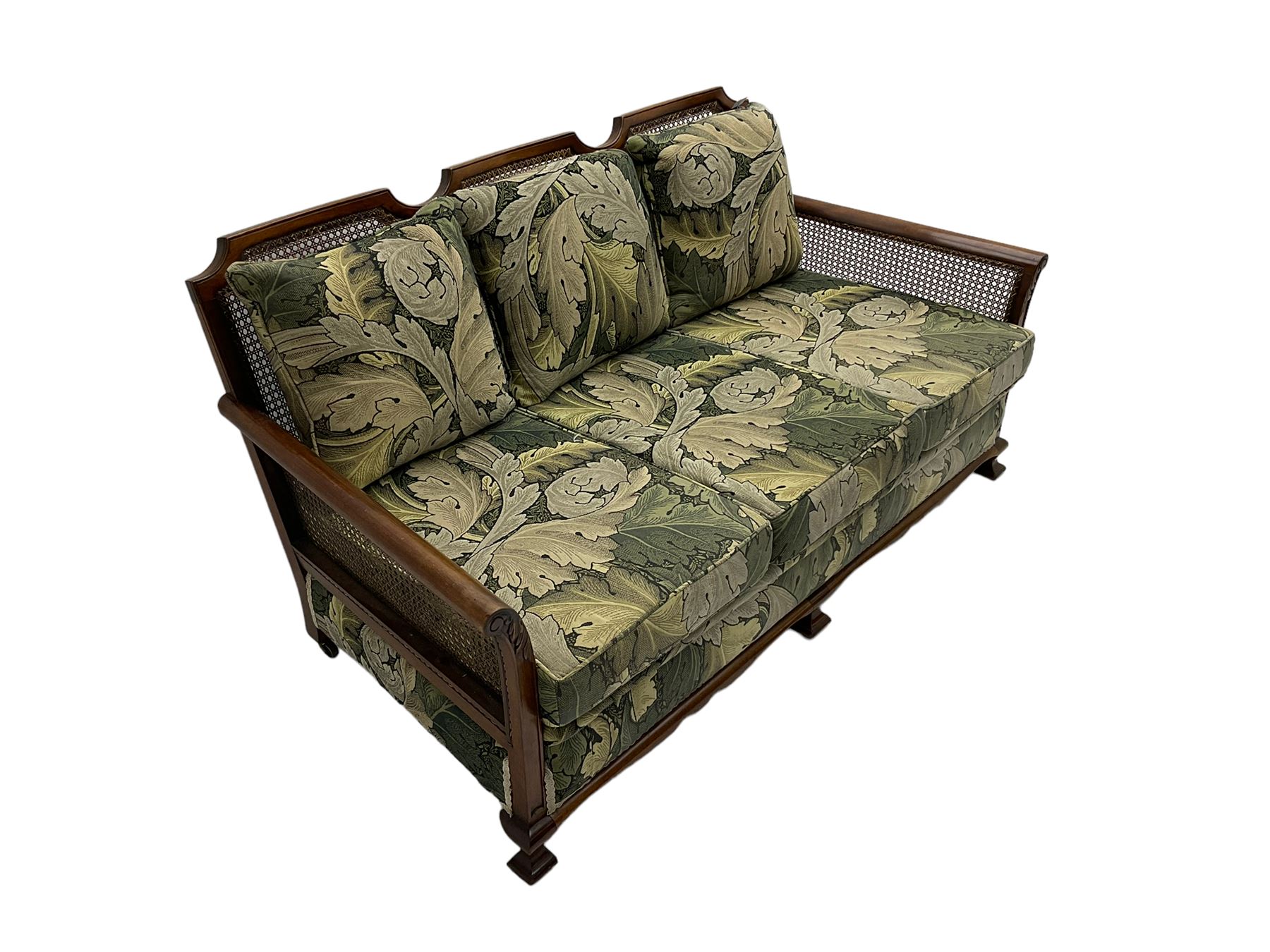 Early 20th century bergere lounge suite - Image 4 of 13