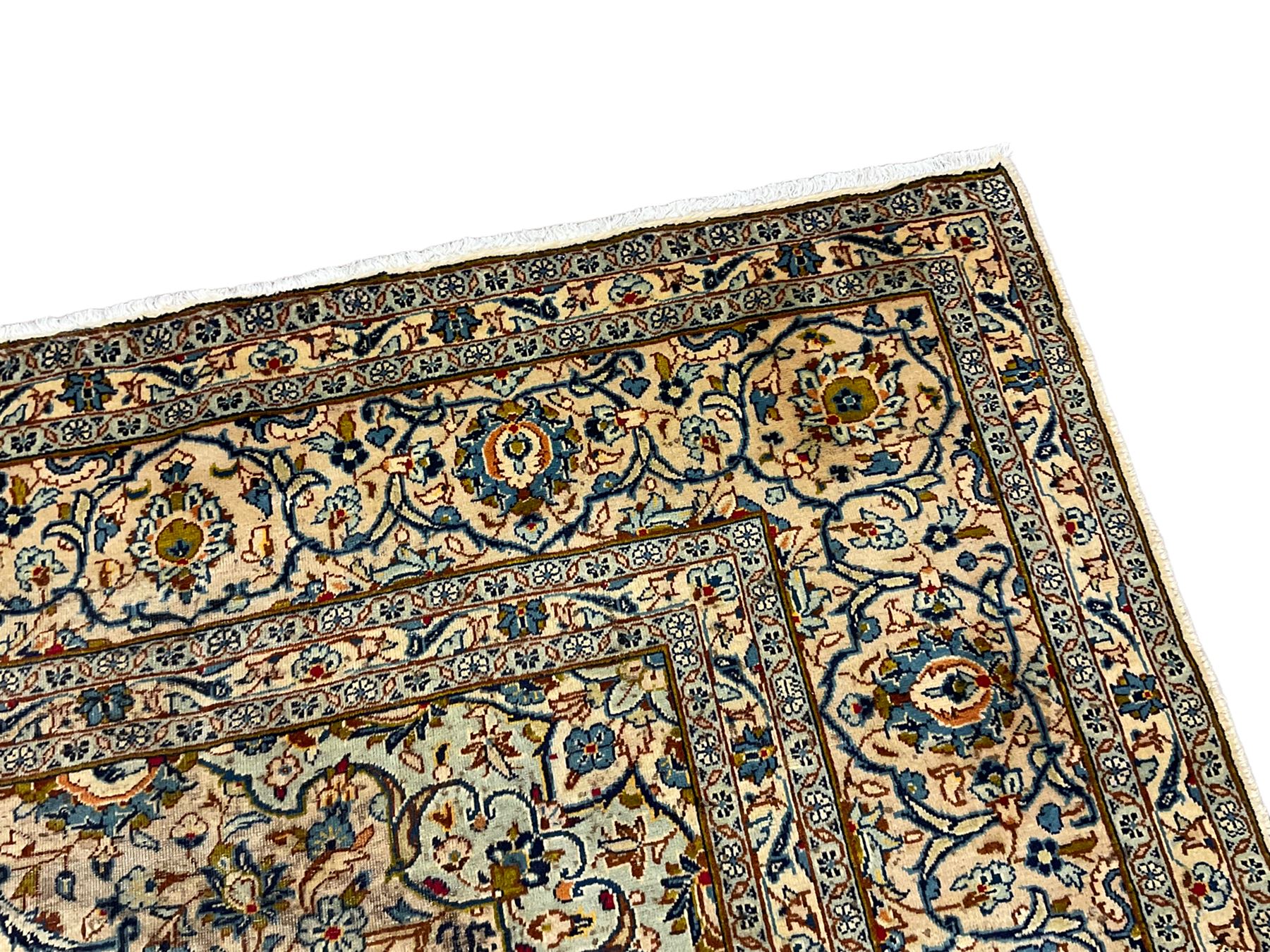 Persian Kashan golden ivory ground carpet - Image 7 of 7