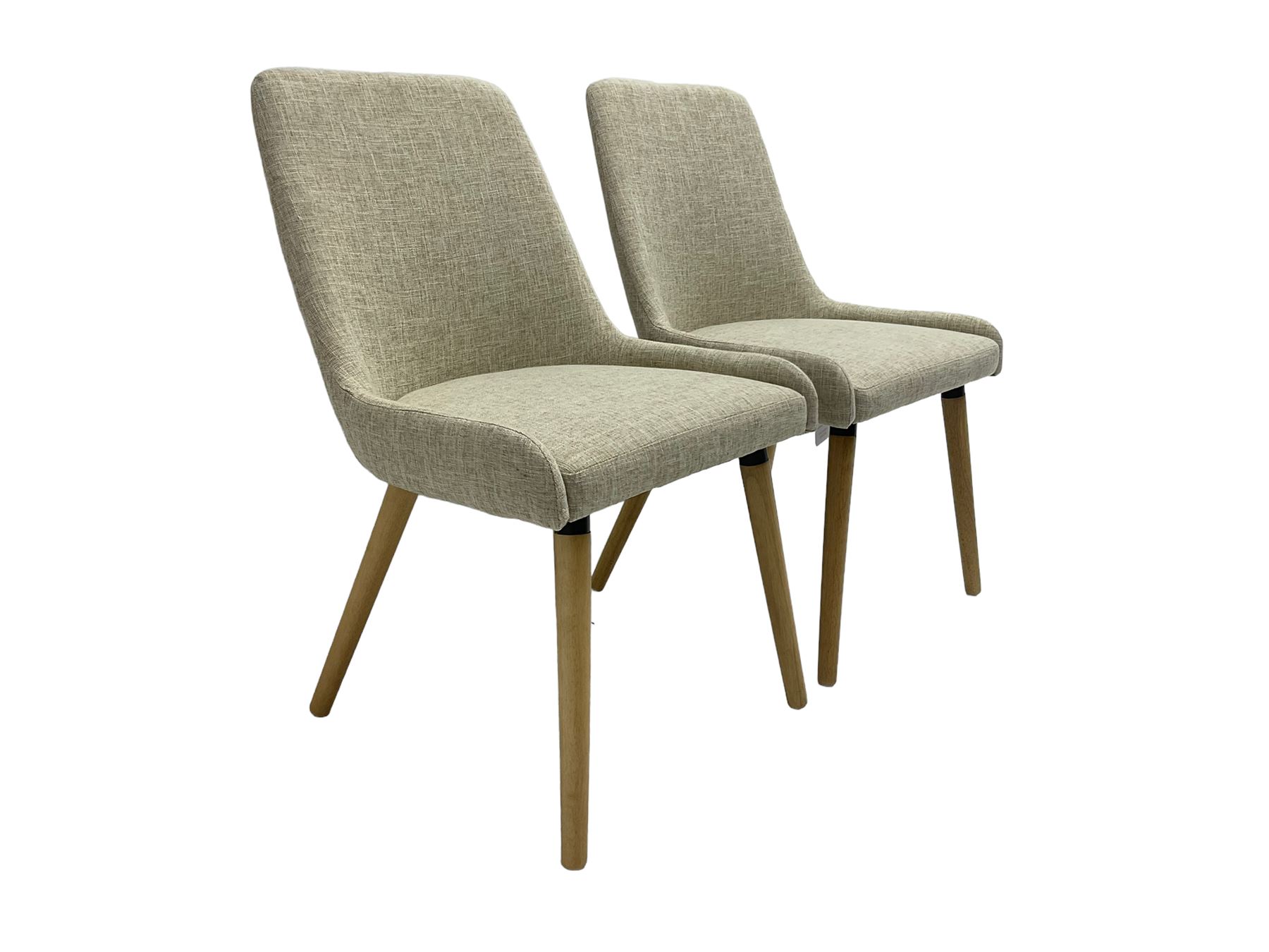 Pair contemporary side chairs - Image 5 of 7