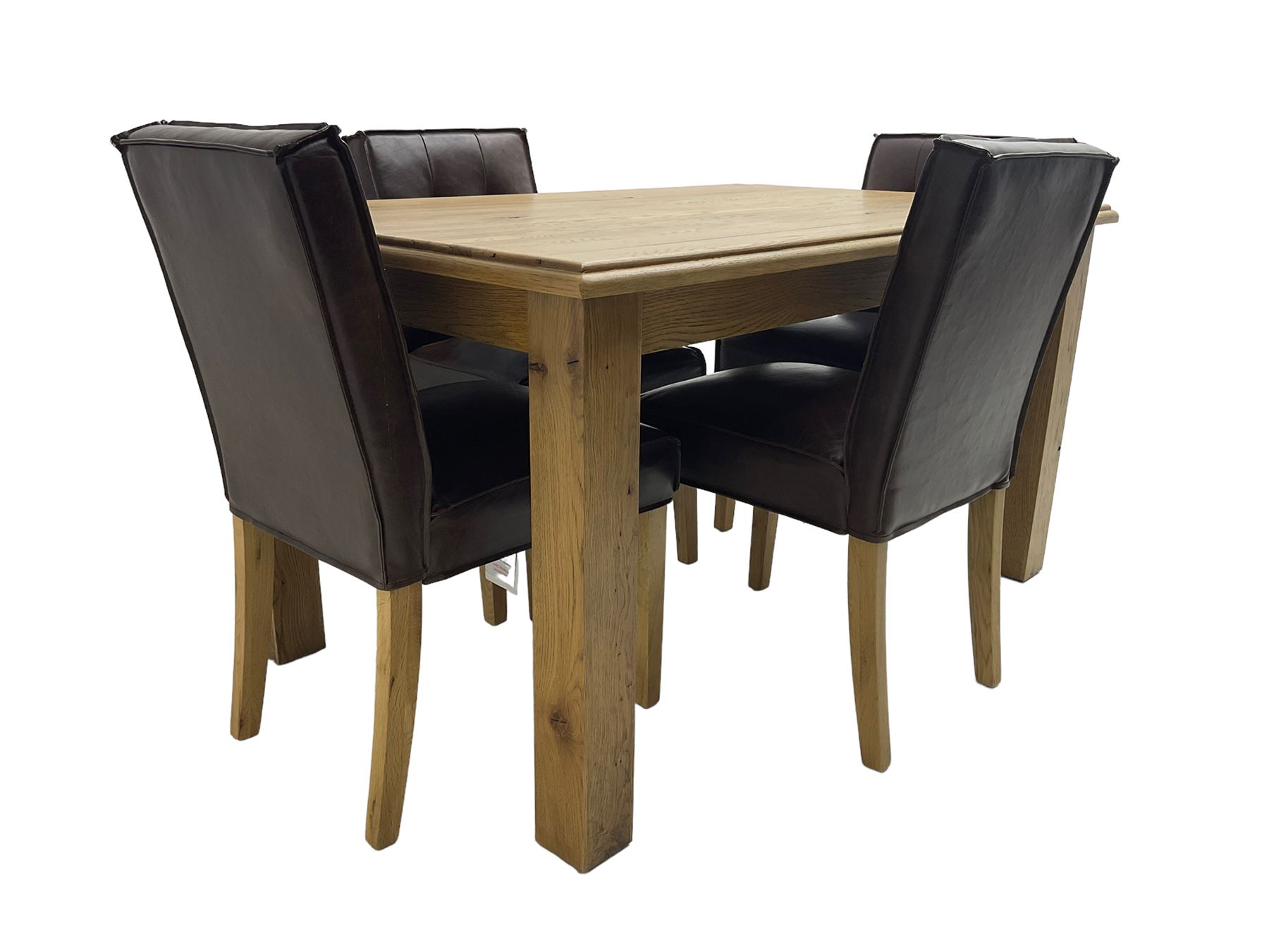 Light oak rectangular dining table - Image 5 of 6