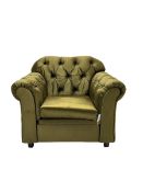 Chesterfield shaped armchair