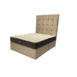 5' Kingsize divan bed with mattress and headboard
