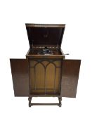 Early 20th century 'HMV' 202 cabinet gramophone