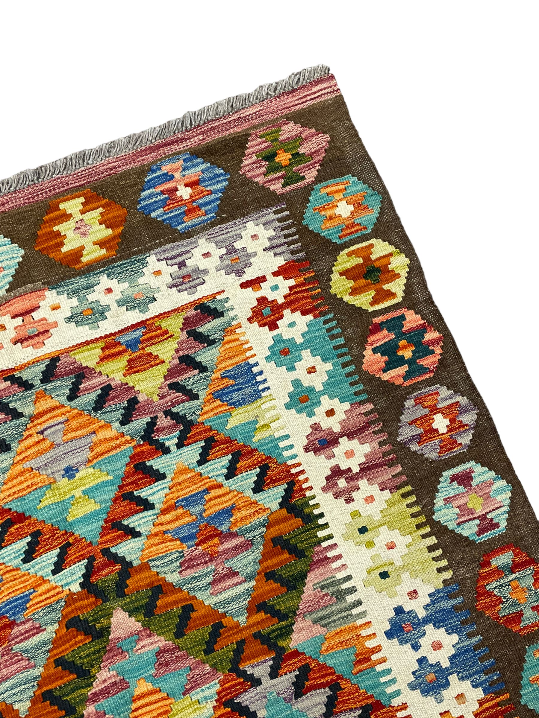 Chobi Kilim multi-colour rug - Image 2 of 5