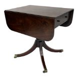 George III figured mahogany Pembroke centre table