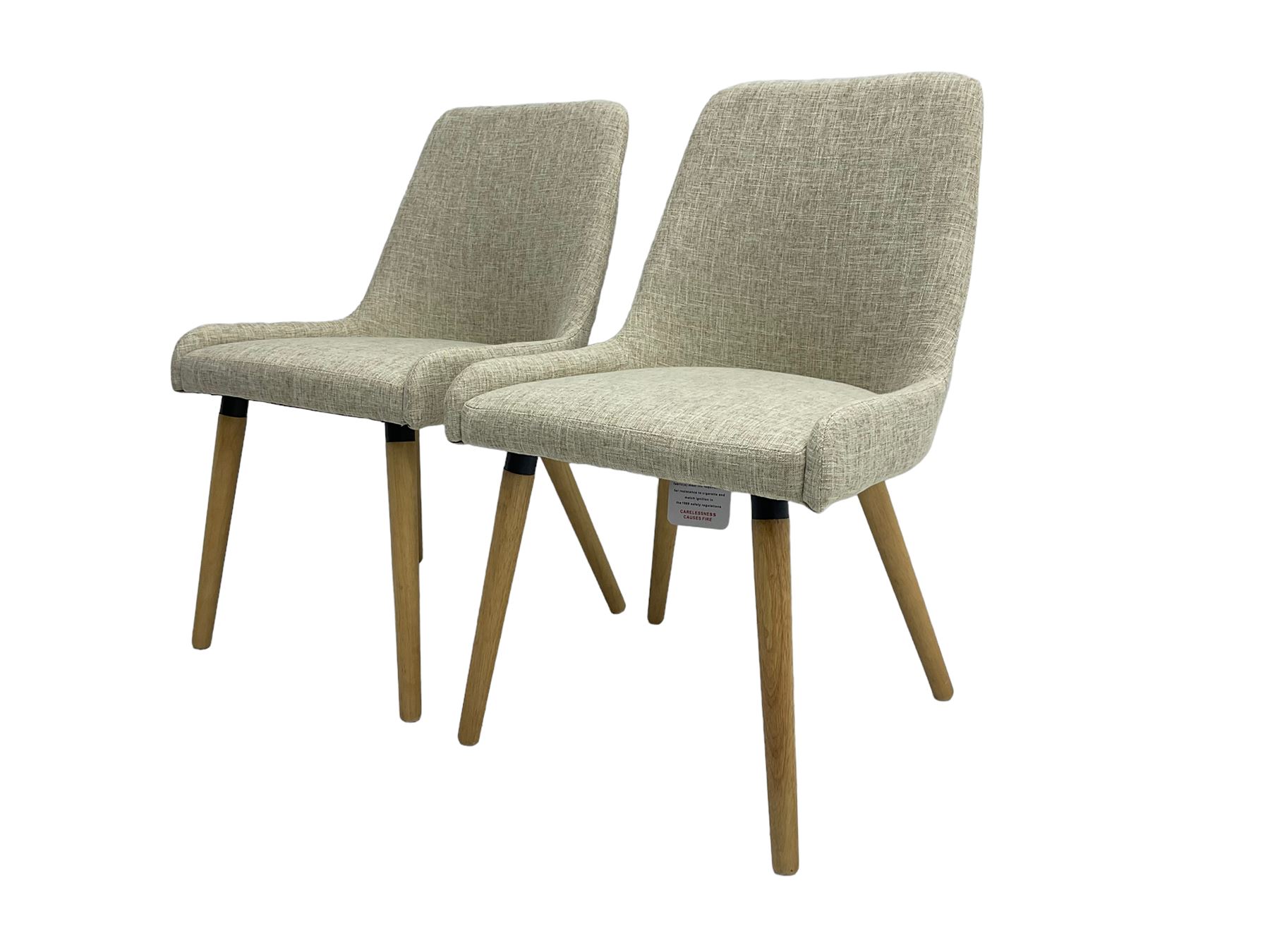 Pair contemporary side chairs - Image 3 of 7