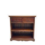 Hardwood open bookcase