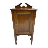 Edwardian inlaid mahogany bedside cabinet