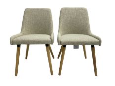 Pair contemporary side chairs