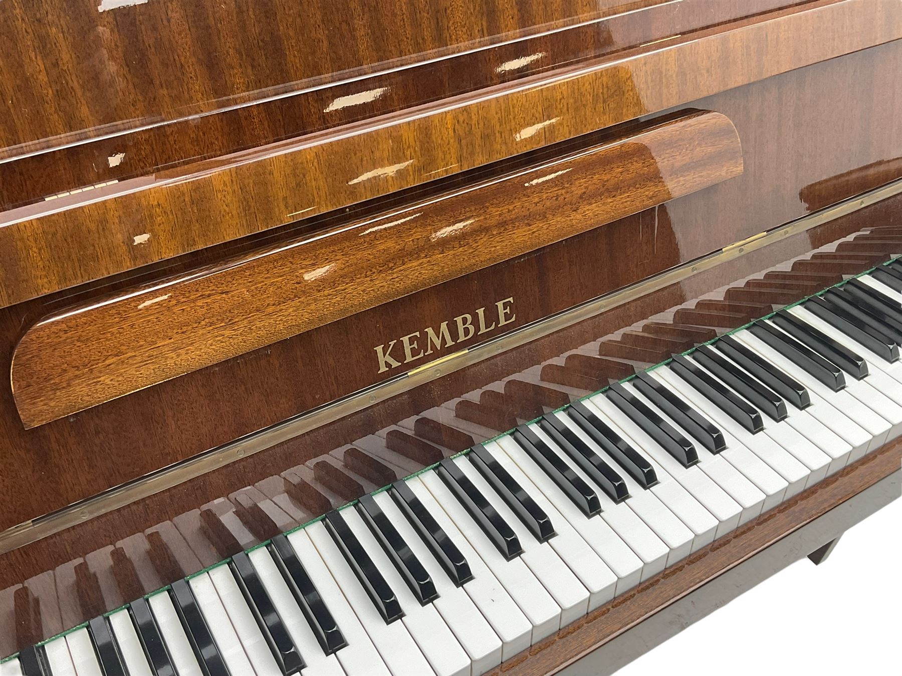 Kemble - upright piano in lacquered mahogany case - Image 6 of 9