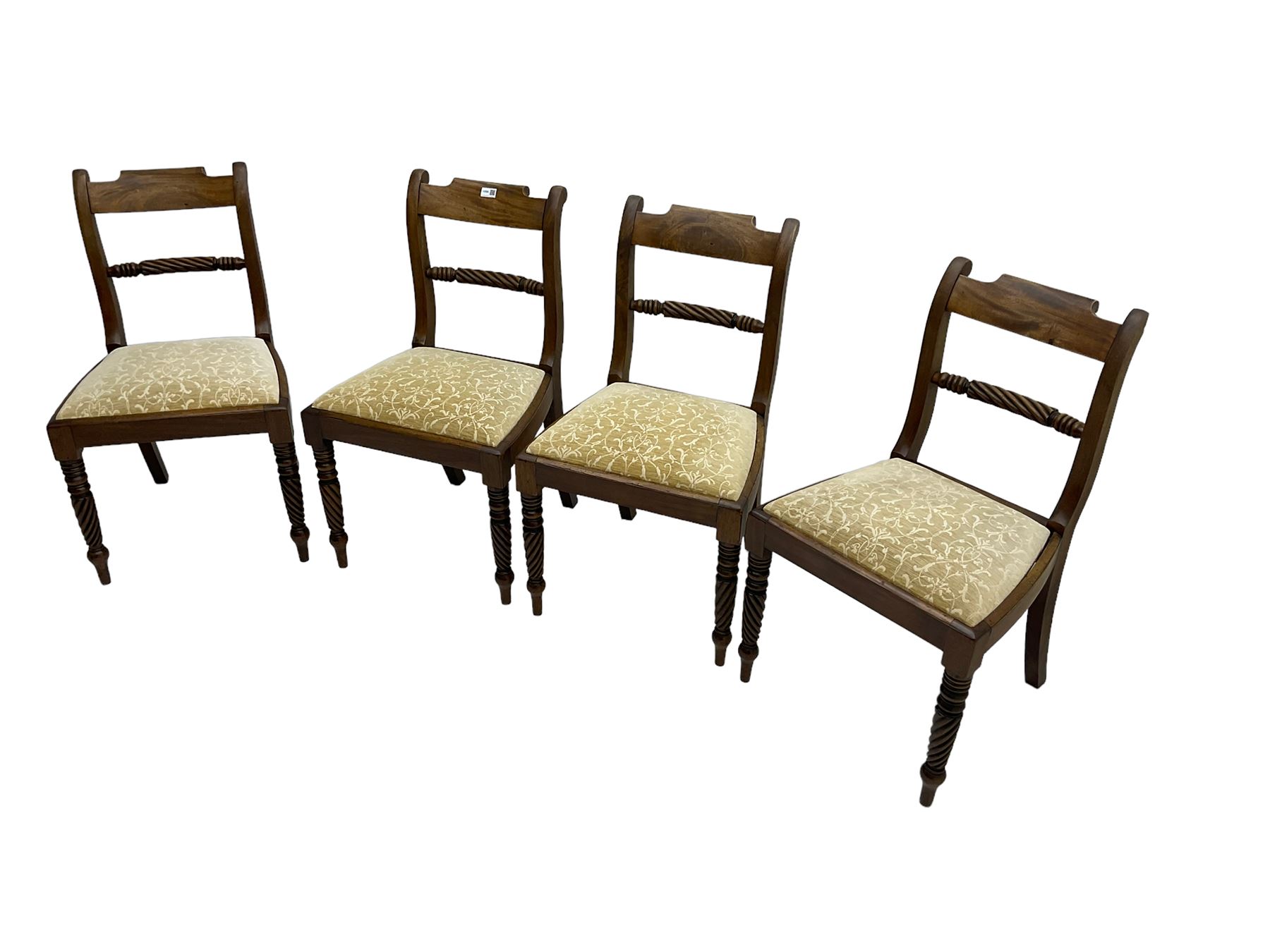 Set four early 19th century mahogany dining chairs - Image 6 of 6