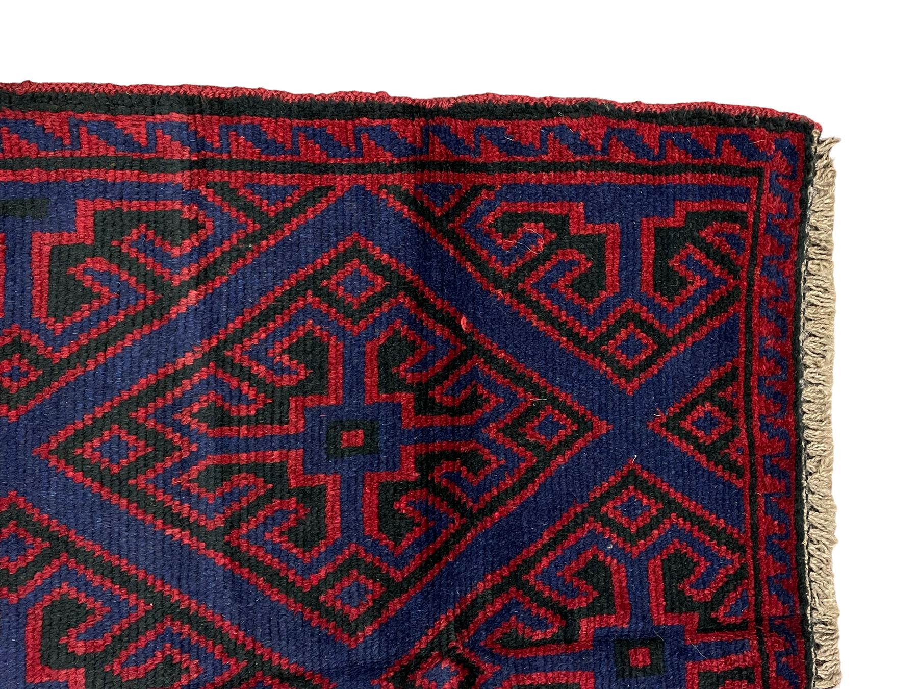 Persian Baluchi blue ground rug - Image 2 of 4