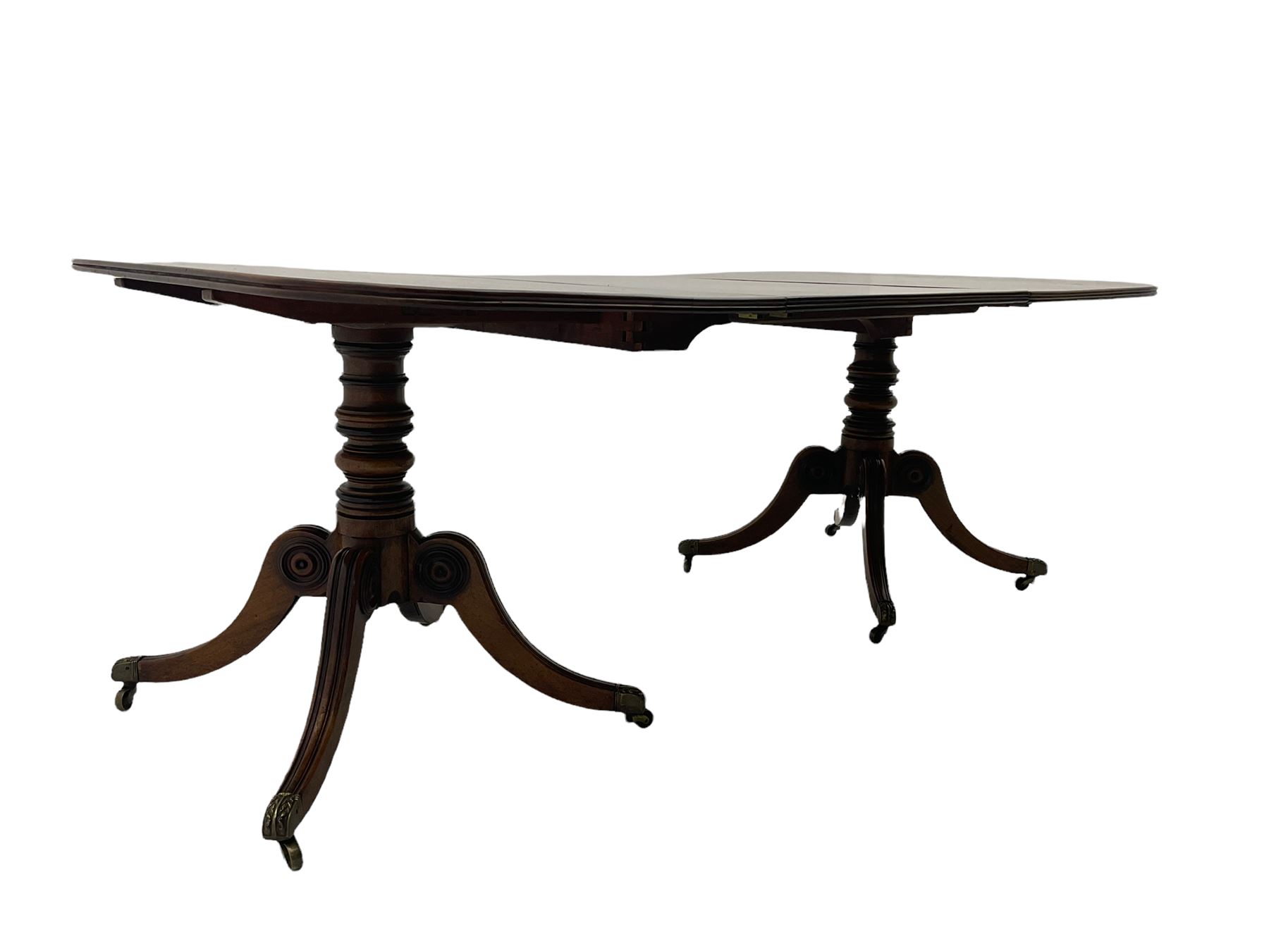 Early 19th century mahogany extending dining table - Image 4 of 9