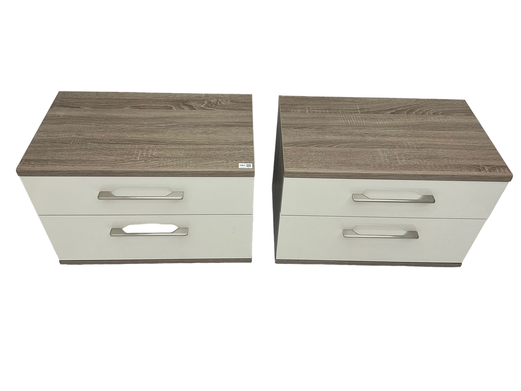 Pair of Loddenkemper 'Luna' two drawer bedside chests - Image 2 of 5
