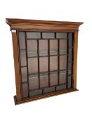 Early 20th century mahogany wall hanging cabinet