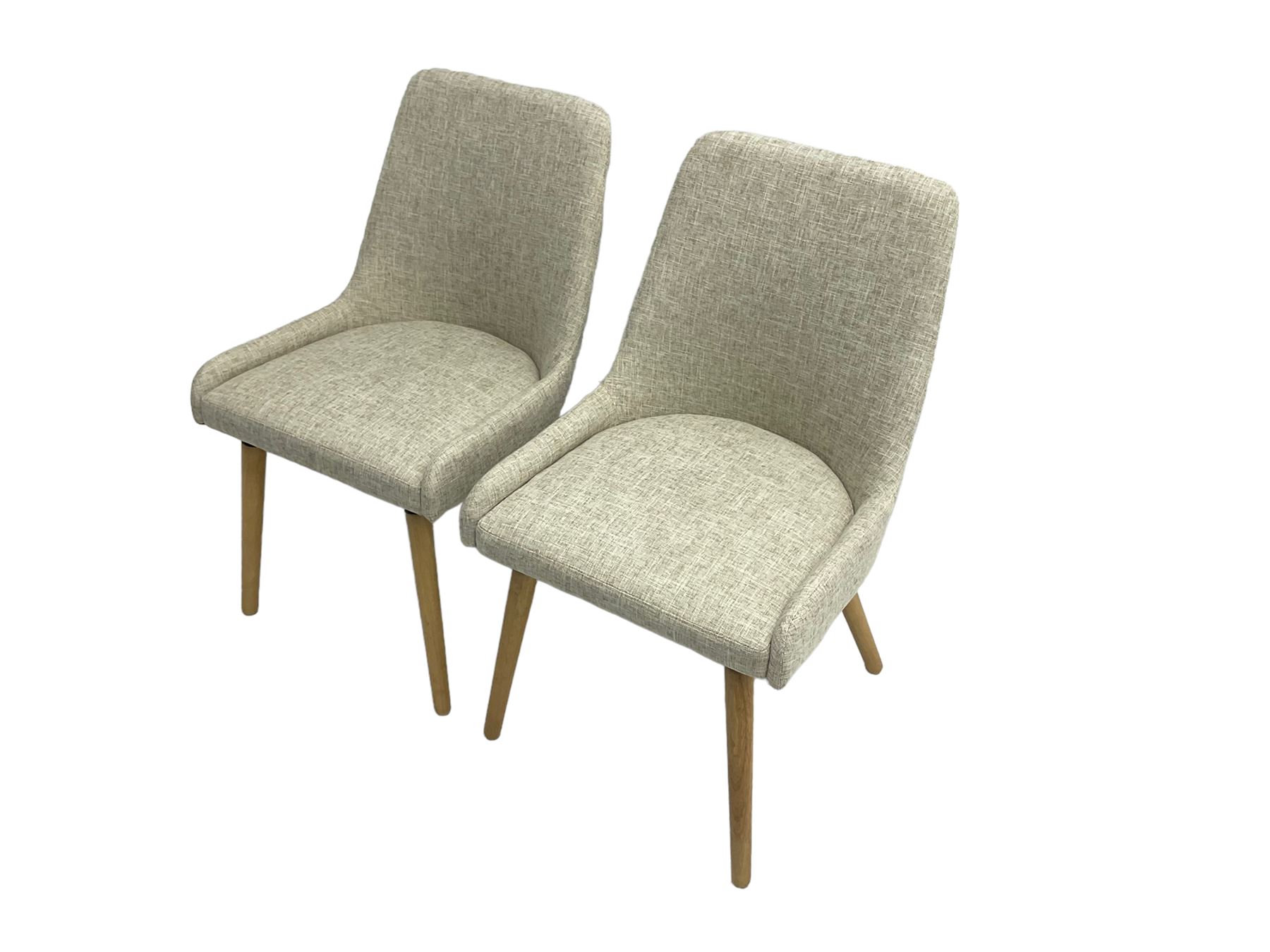 Pair contemporary side chairs - Image 4 of 7