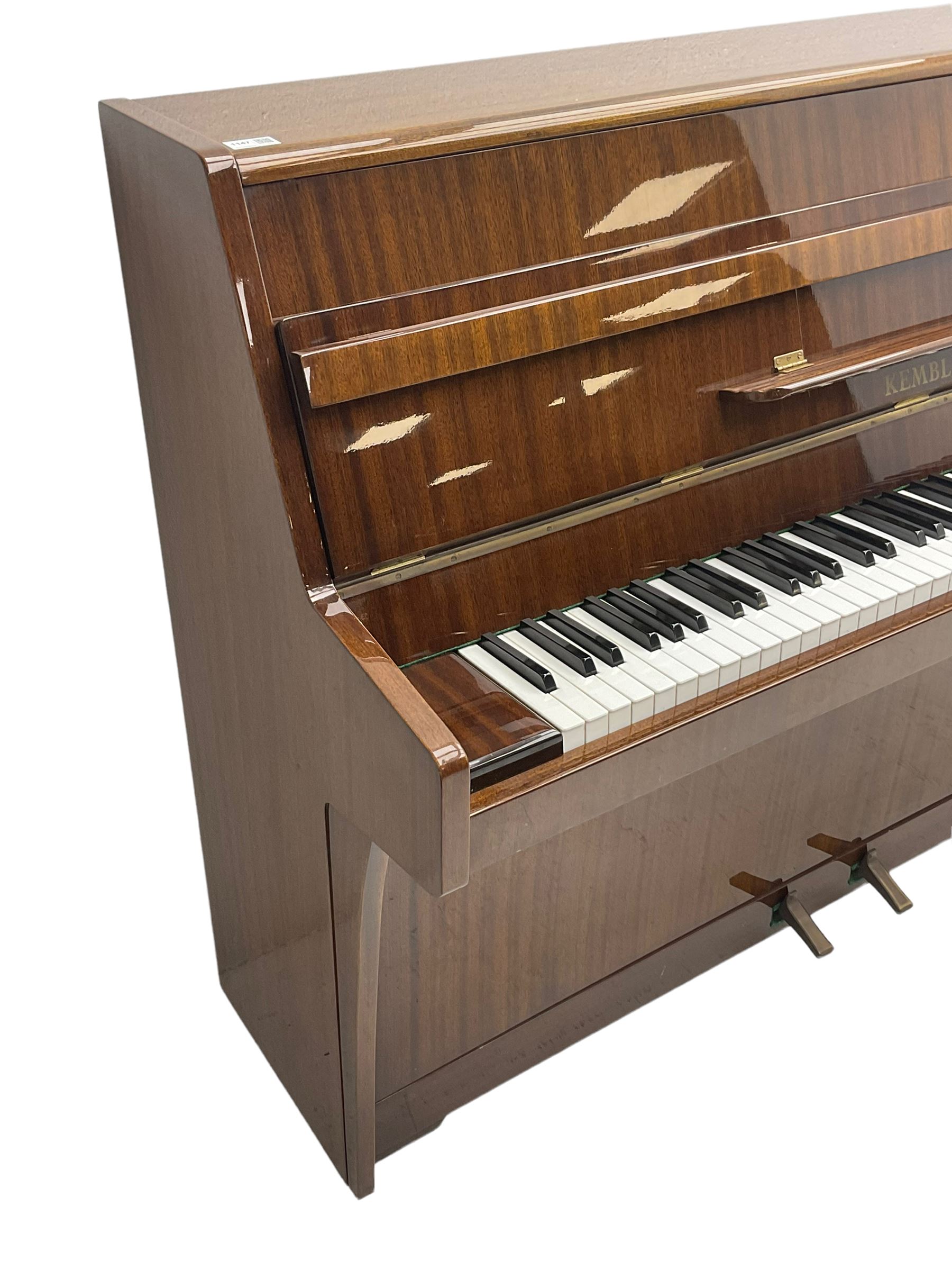 Kemble - upright piano in lacquered mahogany case - Image 4 of 9
