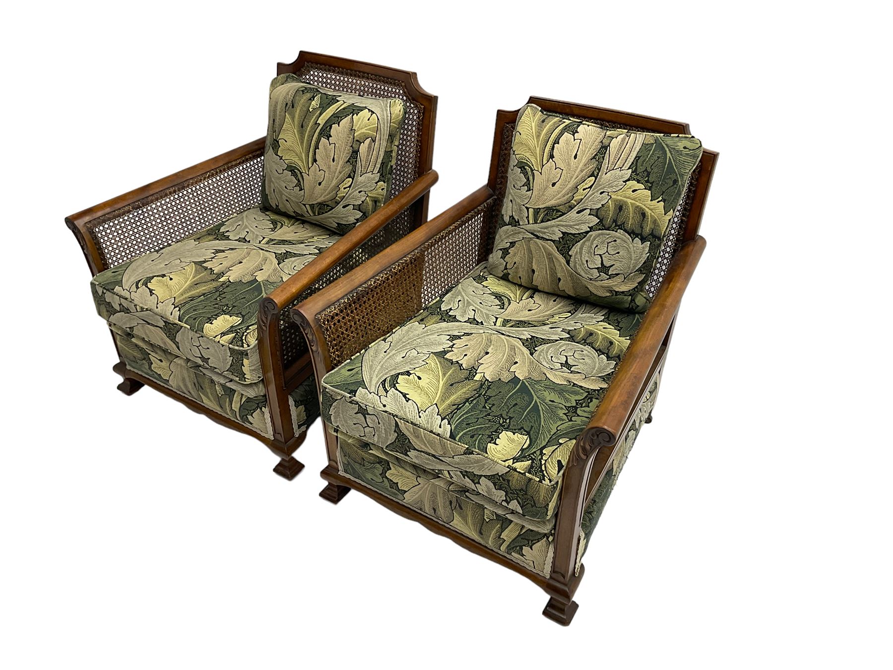 Early 20th century bergere lounge suite - Image 13 of 13