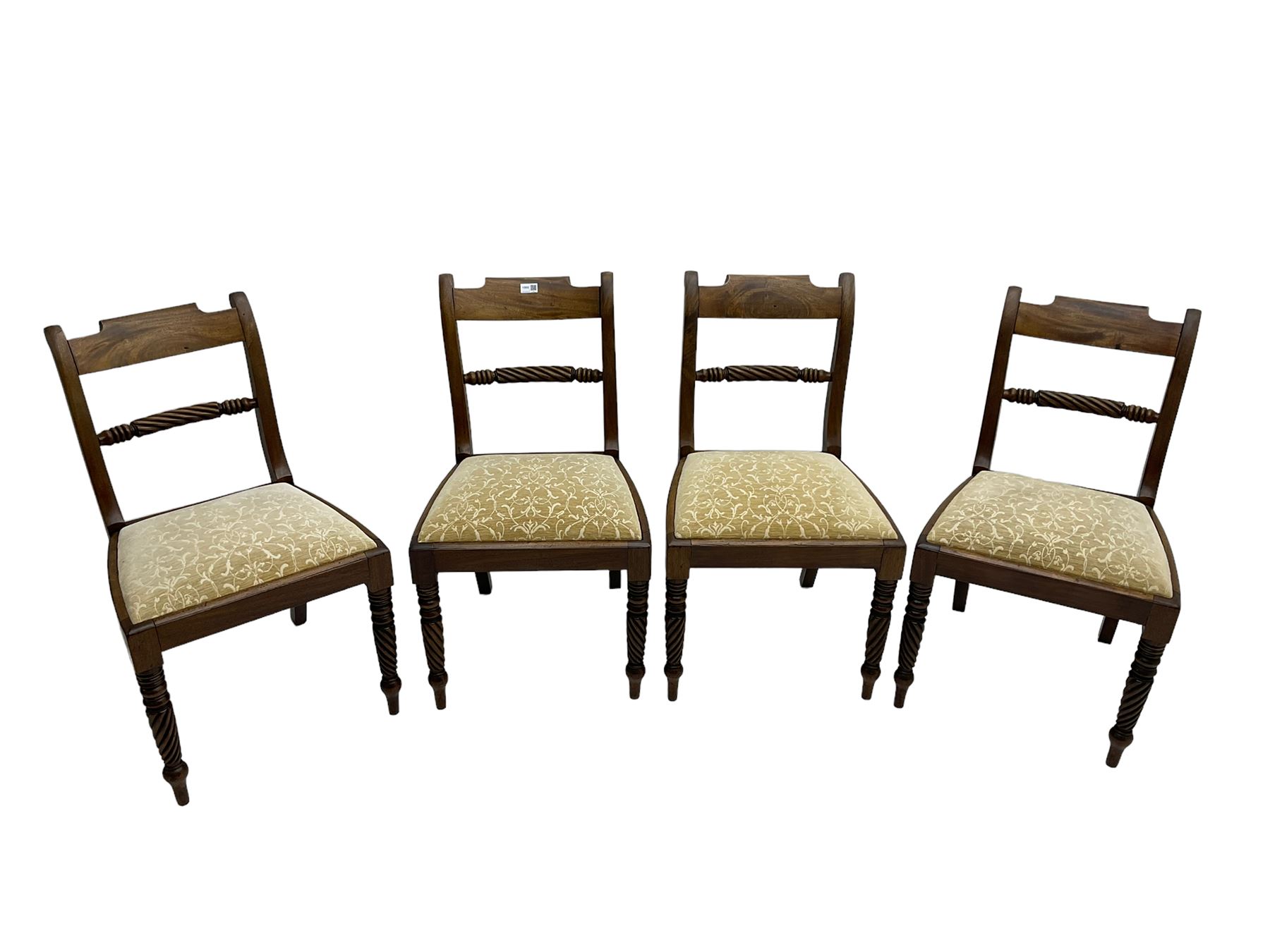 Set four early 19th century mahogany dining chairs - Image 5 of 6
