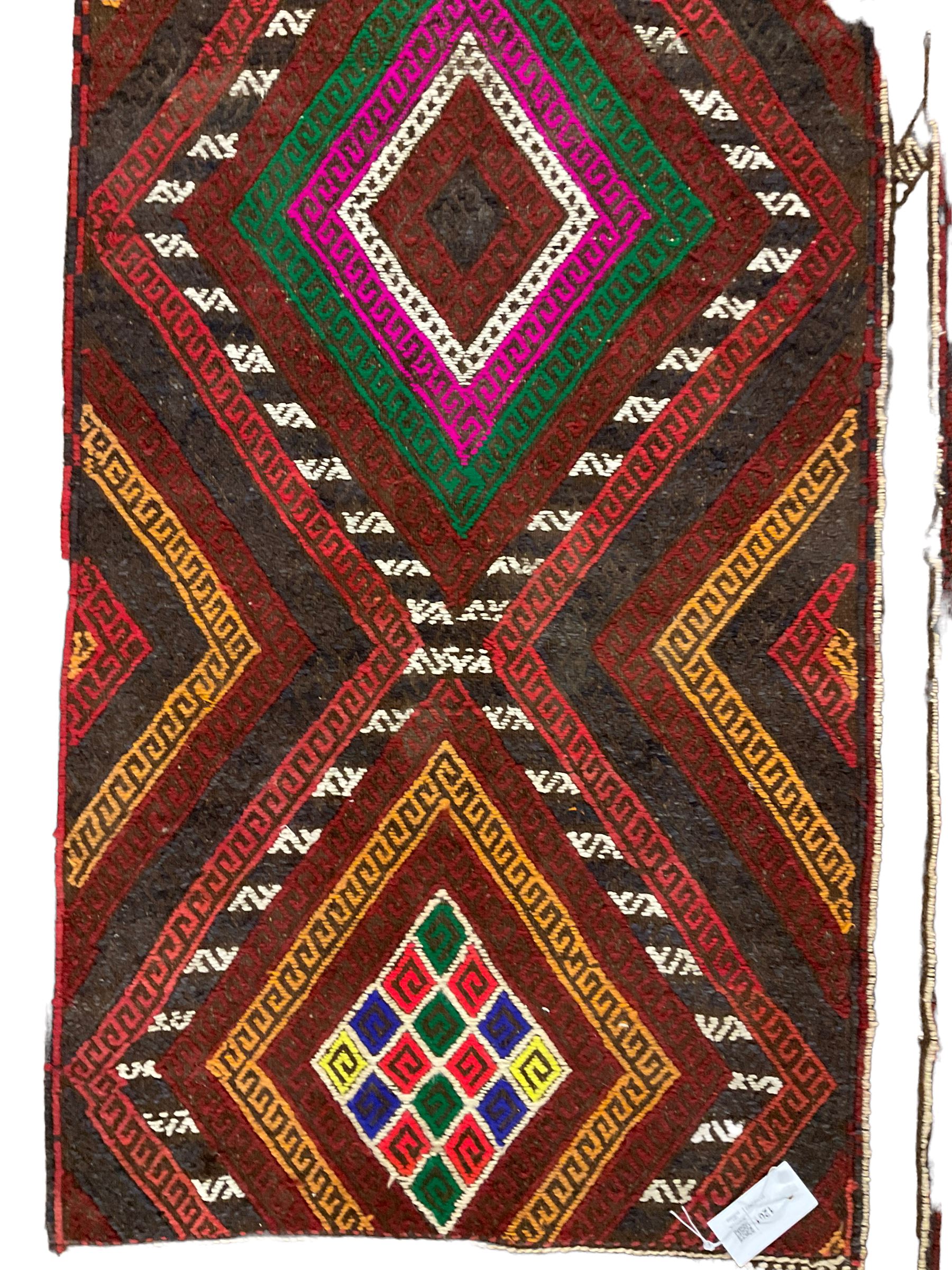 Suzni Kilim multi-colour runner - Image 2 of 4