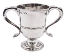 George III silver twin handled cup