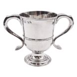 George III silver twin handled cup