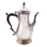 George III silver coffee pot