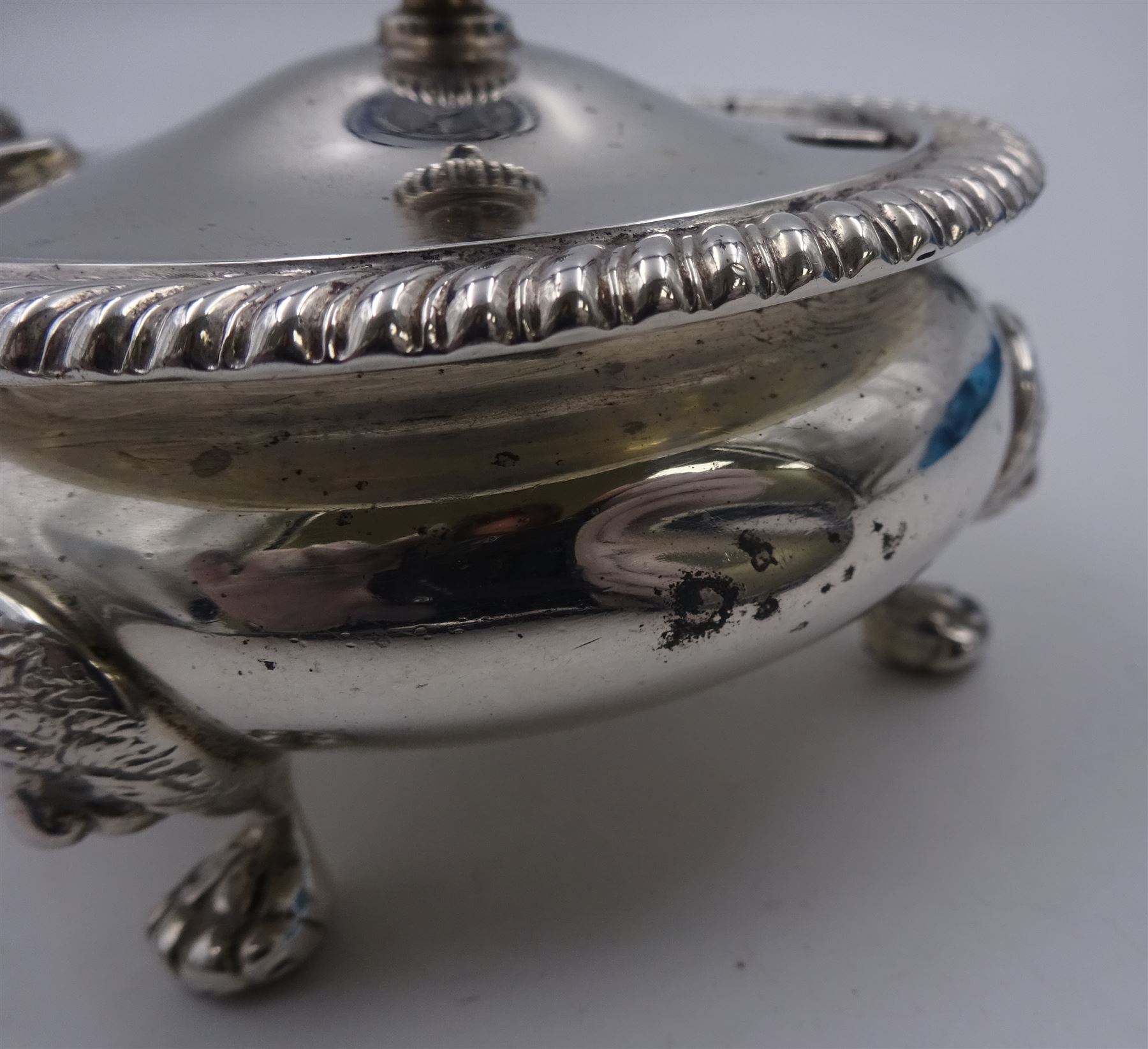 1930's silver mustard pot and cover - Image 7 of 7