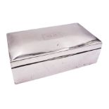 Early/mid 20th century silver mounted cigarette box