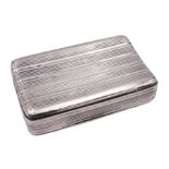 George III silver snuff box