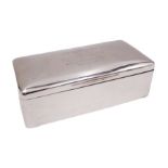 Edwardian silver mounted cigarette box