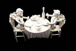 Early 20th century German Hanau silver miniature