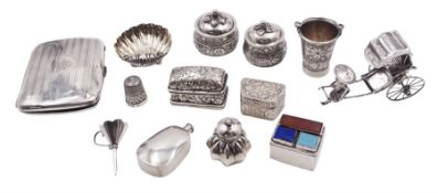 Group of small silver items