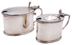 Victorian silver mustard pot