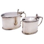 Victorian silver mustard pot