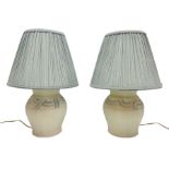 Pair of composite table lamps
